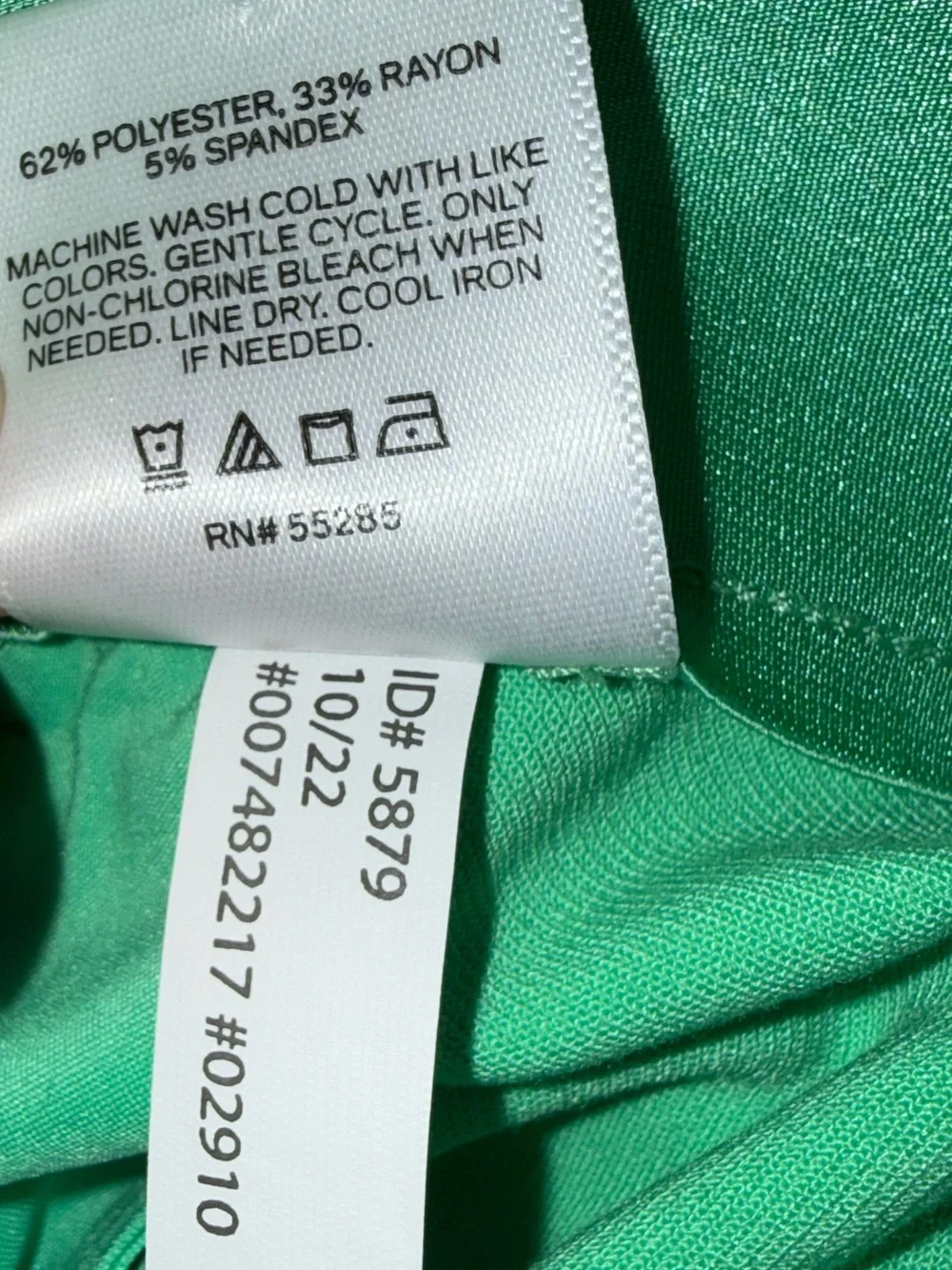 Express Stylist Dress Pants Women’s 6 Long Green High Rise Stretch Straight NWOT - Picture 8 of 10